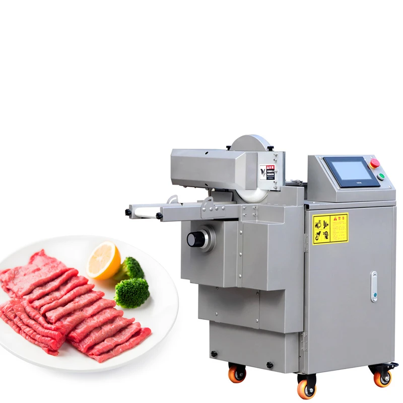 New Fully Automatic Thin Slice Machine For Fresh Beef And Mutton 600kg/h Capacity For Restaurants New Fully Automatic Thin Slice Machine For Fresh Beef And Mutton 600kg/h Capacity For Restaurants